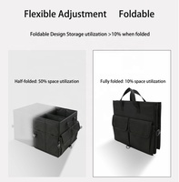 Organisateur de coffre de voiture pliable grande capacité avec sac isotherme en tissu Oxford 600D pour voiture, SUV, camion