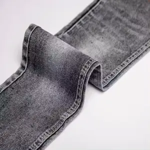 Tissu denim tissu textil 75% coton 8.6 oz JET BLACK Tissu denim