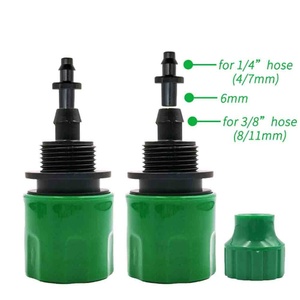 Irrigation Watering Greenhouse 1/2 to 3/4 Thread Nipple Connector Hose Quick Connector Adapter Garden Hose Irrigation Connector - Product Image 3