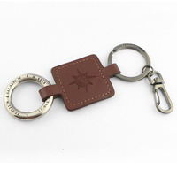 Mode Personnalisé En Cuir Porte-clés Logo De Voiture En Métal En Cuir Porte-clés En Cuir Porte-clés