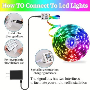 Contrôleur intelligent de bande LED WiFi DC5-24V, application Cozylife, variateur compatible avec Alexa Google Home, commande vocale pour LED RGB RGBW - Product Image 3
