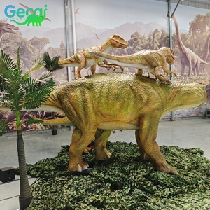 <span class=keywords><strong>Combo</strong></span> di Iguanodon e Velociraptor Robotici Animatronici a Grandezza Naturale per Parco a Tema Jurassic all'Aperto Personalizzato in Vendita - Product Image 2