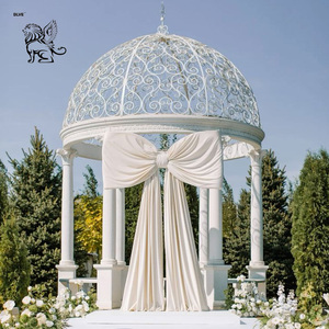 Blve tùy chỉnh lớn ngoài trời trang trí phụ nữ cột gian hàng đá cẩm thạch vườn gazebo với hình tượng - Product Image 3