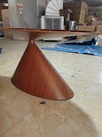 Pied de table en métal couleur bois, base de table, structure de table