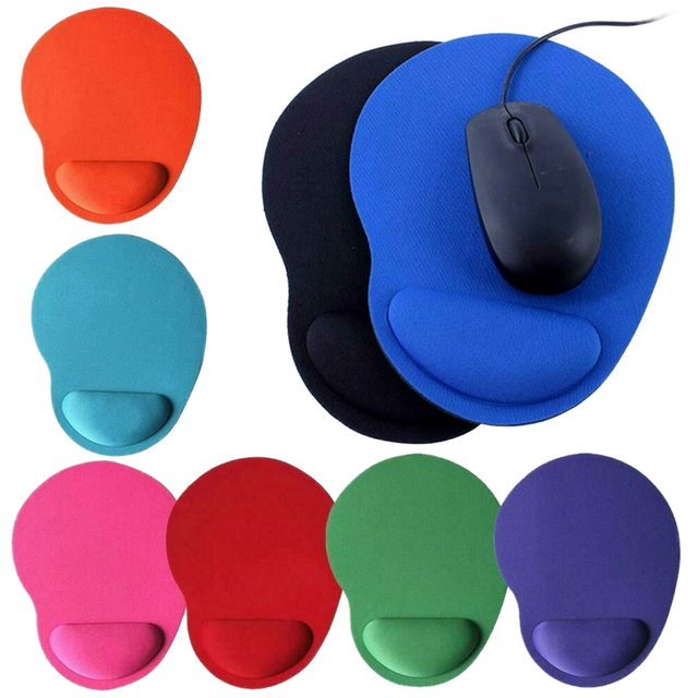 Wholesale Supplier Gaming Mouse Pad Wrist Rest Rubber+Fabric Material Oval Shape Non-slip Option OEM/ODM Brand Stock Office Use