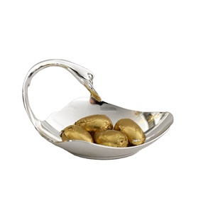 Métal chocolat plats <span class=keywords><strong>de</strong></span> mariage cadeaux Diwali oiseau en forme <span class=keywords><strong>de</strong></span> bonbons noix assiette <span class=keywords><strong>de</strong></span> <span class=keywords><strong>fruits</strong></span> - Product Image 1