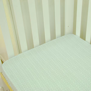 New Arrival 100% Cotton Woven Baby <b>Bedding</b> Fitted Cot Bed Waterproof Crib Sheet with Animal Pattern - Product Image 1