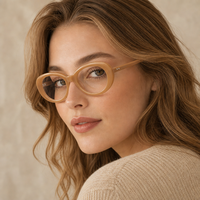 Monture de lunettes ronde en acétate faite à la main 2026 – Lunettes optiques colorées de haute qualité pour femmes