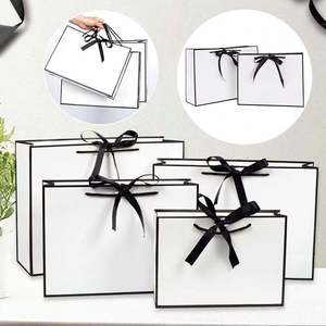 Bolsa de Regalo de Papel Kraft Ligero de Alta Calidad con Asa de Cuerda, Diseño Moderno, Estilo Clásico, Característica Duradera - Product Image 4