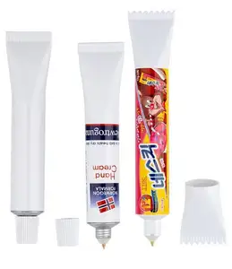 Penjualan paling laris pena pasta gigi bentuk bolpoin plastik dengan transfer panas pencetakan barel disesuaikan pulpen pasta gigi