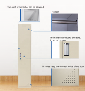 Casiers à 1 porte en métal acier <span class=keywords><strong>vertical</strong></span> vêtements armoire de rangement salle de sport <span class=keywords><strong>casier</strong></span> à porte unique - Product Image 5