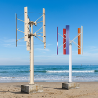 Éolienne à axe vertical en alliage d'aluminium certifiée CE, 100 kW, 11 m de hauteur, 400 V, pour usage domestique, source d'énergie renouvelable