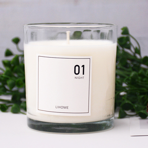 Hx-enlace aceptar logotipo personalizado venta al por <span class=keywords><strong>mayor</strong></span> hecho a mano de cera de soja tarro de cristal decoración del hogar <span class=keywords><strong>vela</strong></span> - Product Image 4