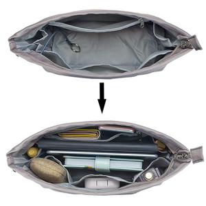 Purse Organizer Insert With Zipper Nylon-Handbag &amp; Tote Shaper-<strong>bag</strong> Organizer for Tote-Sturdy Purse Insert Organizer <strong>Bag</strong> <strong>in</strong> <strong>Bag</strong> - Product Image 3