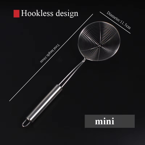 Passoire d'araignée/écumoire/louche polyvalente en acier inoxydable Filtre à mailles Cuillère Fil de friture à long manche Passoire Cuillère <span class=keywords><strong>Filet</strong></span> de fuite - Product Image 5