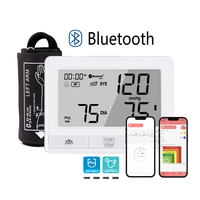 Monitor Tekanan Darah EKG Bluetooth 5.0 Elektrik Baru, Pengukuran Inflasi, Deteksi A Fib dan Aritmia, Layar Ekstra Besar