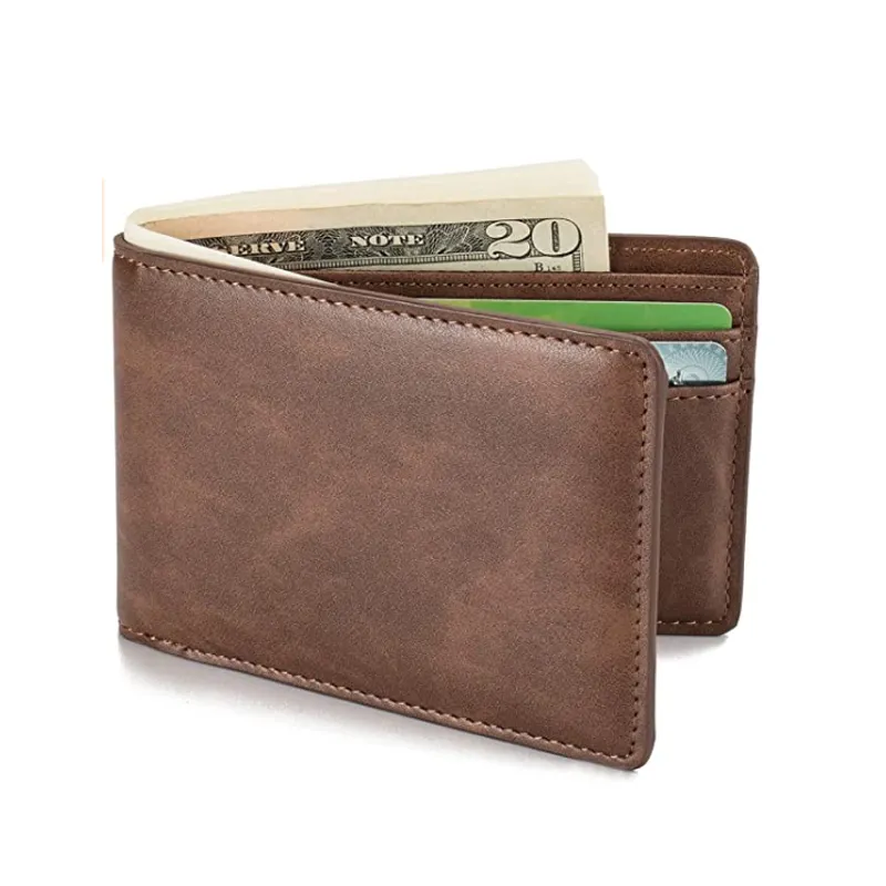 Custom man RFID vintage crazy horse leather wallet Leather ID Wallets for Men