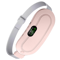 Ceinture chauffante menstruelle portable sans fil avec affichage numérique, chauffage rapide et massage pour soulager les douleurs menstruelles et corporelles chez la femme