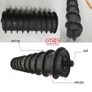 Bant genişliği <span class=keywords><strong>400mm</strong></span> kendini temizleme çelik Spiral avara tampon rulo tarak konveyör rulo - Product Image 1