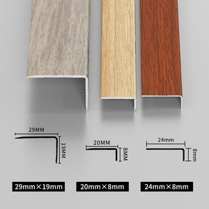 Profilé d'angle en L en alliage d'aluminium à grain <span class=keywords><strong>de</strong></span> bois, profilé <span class=keywords><strong>de</strong></span> finition pour sol en bois à angle droit, <span class=keywords><strong>bande</strong></span> <span class=keywords><strong>de</strong></span> recouvrement <span class=keywords><strong>de</strong></span> carrelage pour seuil - Product Image 4
