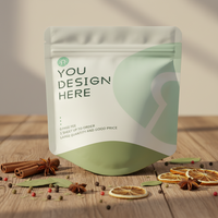 Pochette souple brillante de qualité alimentaire à faible MOQ avec fermeture éclair et emballage imprimé en gravure pour conception de logo personnalisé