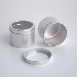 Empty 5oz 150ml Metal Tin Round Matte Black Screw <b>Top</b> Chip Pomade Hair Wax Aluminum Jars - Product Image 3