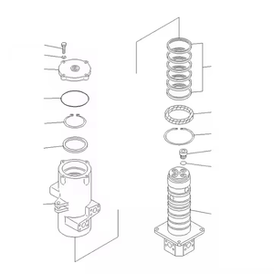 Junta Hidráulica Giratória LG6065 para Escavadora 12C0240 Conjunto de Junta Central Rotativa 908-200-915 922-925-225 Peças de Máquinas de Construção - Product Image 5