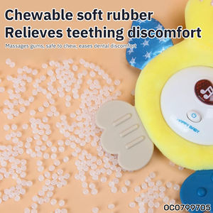 Accesorios Sensoriales Eléctricos para Dormir por la Noche, Máquina de Sonido de <span class=keywords><strong>Ruido</strong></span> <span class=keywords><strong>Blanco</strong></span>, Juguete de Peluche Musical de Pato para Bebés de 0 a 24 Meses con Mordedor - Product Image 5