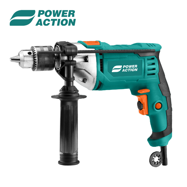Power Action Tools 900W High Quality Electric Drilling Machines 13mm Impact Hand Drill with Hammer Function