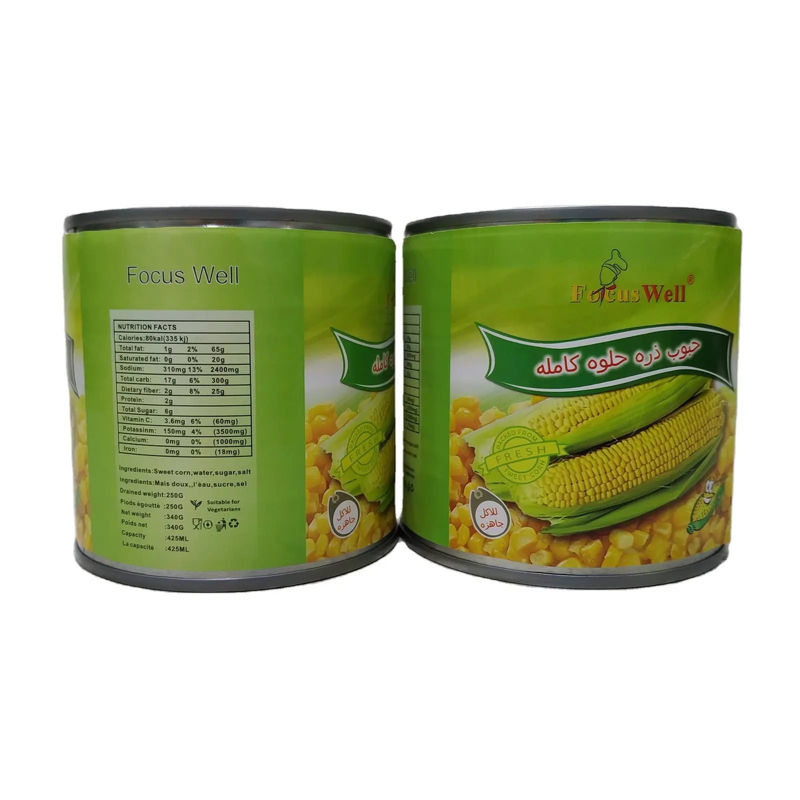 Chất Lượng Cao Của Ngô Ngọt Đóng Hộp 340G/Ngô Ngọt