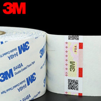 Cinta Adhesiva de Doble Cara 3M 9448A Original Autorizada, Cinta de Montaje Industrial de Alta Resistencia Marca 3M, Cinta para Troquelado
