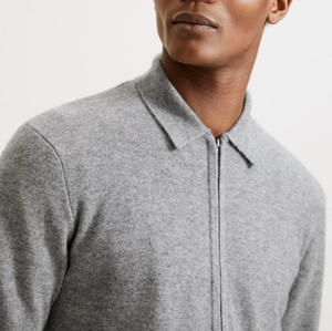 <span class=keywords><strong>Cardigan</strong></span> Invernale in Cashmere <span class=keywords><strong>con</strong></span> Zip e Collo Rovesciato per <span class=keywords><strong>Uomo</strong></span>, Lavorato a Maglia, Traspirante e Anti-Restringimento - Product Image 2