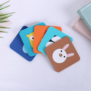 Factory Price Custom Soft Rubber PVC Cute Round square <b>Coasters</b> <b>for</b> <b>Drink</b> - Product Image 2