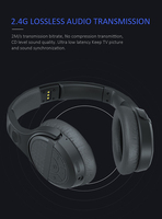 Meilleure vente, vente en gros, casque de télévision sans fil 2.4GHz pour regarder la télévision