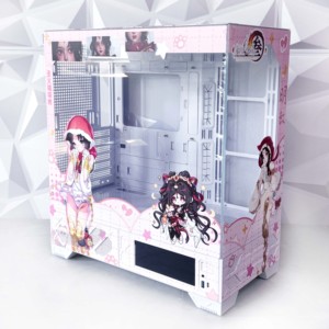 CSGO Print <span class=keywords><strong>Kime</strong></span> Vk03 Écran d'affichage Anime Themed 360 ATX Boîtier d'ordinateur Châssis trempé personnalisé pour tours d'ordinateur et étuis - Product Image 3