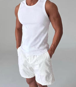 <span class=keywords><strong>Canotta</strong></span> da <span class=keywords><strong>uomo</strong></span> alla moda Casual in maglia per lo sport Fitness palestra strato Base per la primavera estate gilet americani nuovo Design - Product Image 3