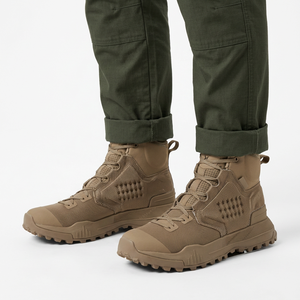 TSB84 Men Beige High Top Breathable Mesh <b>Hiking</b> <b>Boots</b> All Seasons Outdoor Sports Walking <b>Boots</b> Wholesale - Product Image 1