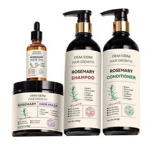 Unsere eigene Marke Bio Rosmarin ätherisches Öl Shampoo, Haarwuchs Shampoo und Conditioner Vierteiliges Set für Frauen - Product Image 1