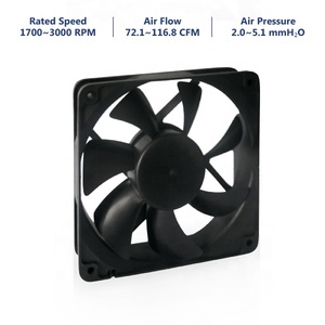 24V/48V Điện Quạt làm mát không chổi than ly tâm PWM kiểm soát tiếng ồn thấp không khí lớn nhôm máy tính tản nhiệt cho trường hợp máy tính - Product Image 2