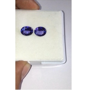 Piedra preciosa natural de tanzanita, varios colores y tamaños, piedra de fila de corte ovalado hecha a mano, Diamante Azul, producto a granel certificado IGI - Product Image 4