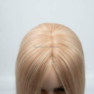 Topper de Cabello Humano Virgen 100% de Venta Caliente de Fábrica, Base Mono 3*5 + Wef para Mujeres, Sin Enredos, Sin Caída, Aspecto Hermoso - Product Image 3