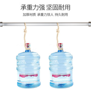 Aluminum Alloy Wardrobe Hanging Rod Gold Double Damper <b>Track</b> Wall Mount Hardware Accessories - Product Image 4