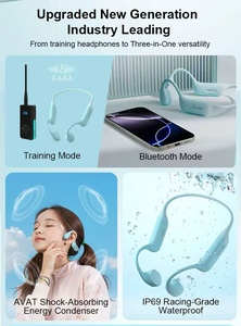 Kit Wireless per Allenamento di Nuoto: Auricolare a Conduzione Ossea Sommergibile + Microfono Walkie-Talkie per Allenamento in Piscina, Cuffie per Studenti e Istruttori - Product Image 4