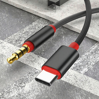Câble audio pour voiture DAC 1M TYPE-C 3.5mm Jack AUX puce numérique USB Type C 3.5mm Jack AUX fil stéréo pour Samsung pour véhicules Xiaomi