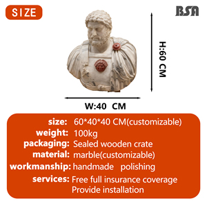 Su misura marmo <span class=keywords><strong>romano</strong></span> busto statua, pietra scolpita busto scultura per la decorazione del palazzo - Product Image 2