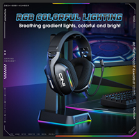 Casque de jeu ONIKUMA GT808 Tri-mode pour ordinateur de bureau, casque ENC supra-auriculaire pour cybercafé, casque de jeu HIFI avec micro