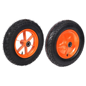 wholesale 8in inflatable rubber <b>replacement</b> <b>wheel</b> industrial hand truck cargo transport wheelbarrow tire - Product Image 2