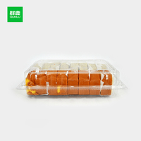 Boîtes à gâteaux jetables personnalisées en plastique PET recyclable transparent pour usage alimentaire Solutions de stockage de pâtisserie personnalisées
