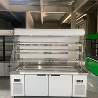 Vitrine Réfrigérée Commerciale Ouverte pour Présentation d'Aliments Chauds (Hot Pot) – Idéale pour Restaurants et Buffets