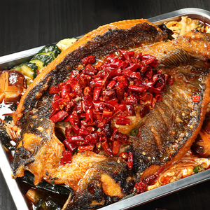 Bagre a la parrilla de canal picante Premium precocinado congelado para restaurante de buena comida - Product Image 2